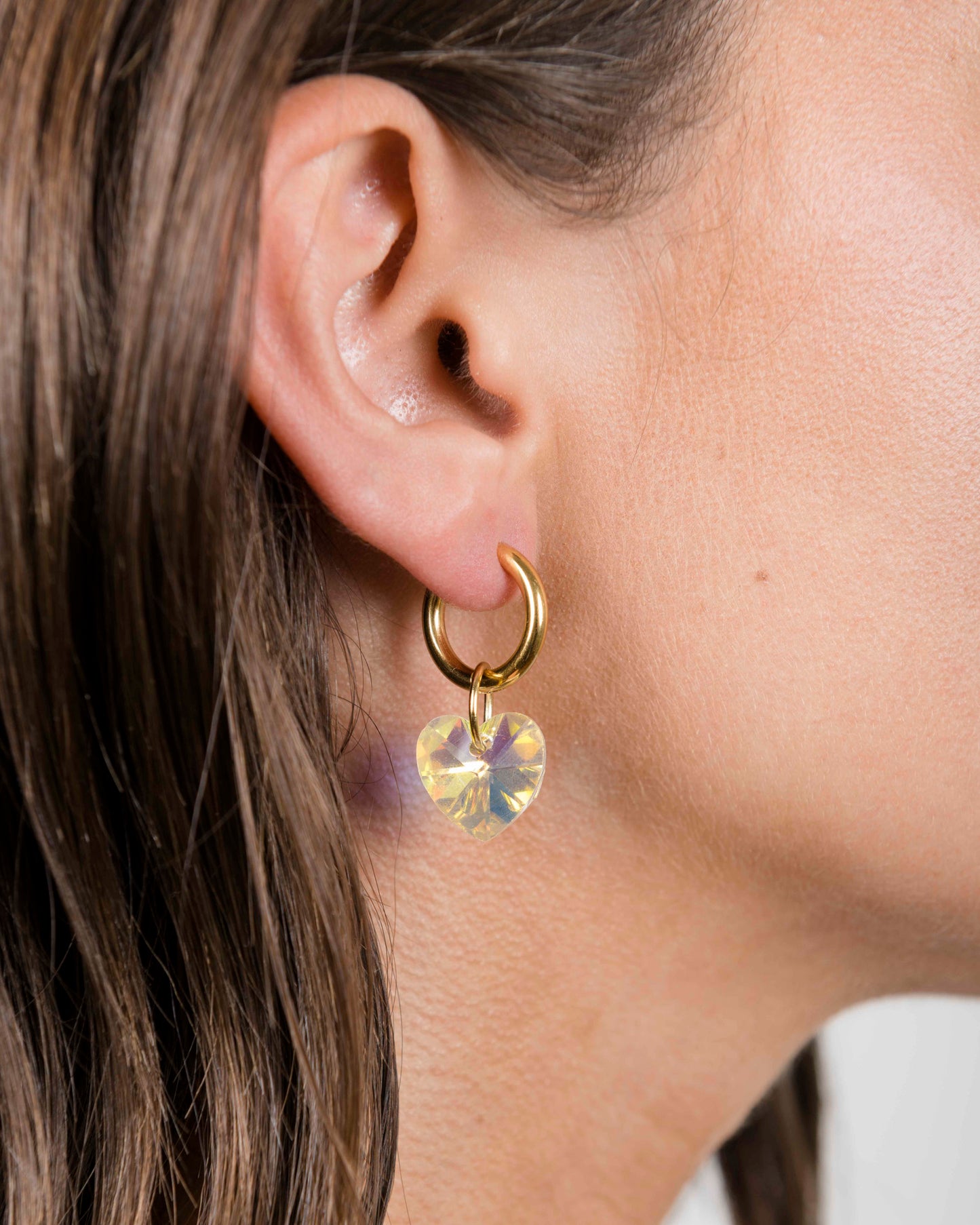 Boucles d'oreilles HEART ATTACK - IRISÉ -