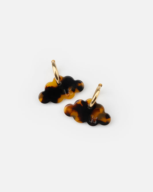 Boucles d'oreilles NUAGE - Écaille -