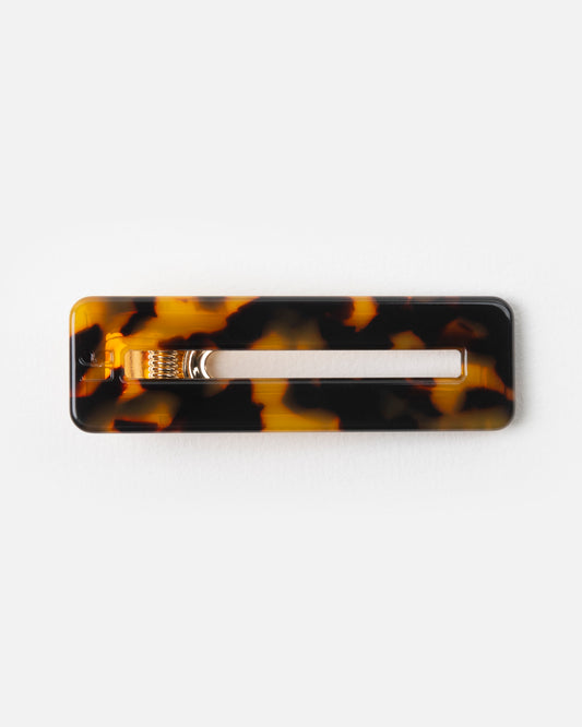 Barrette RECTANGLE - Écaille -