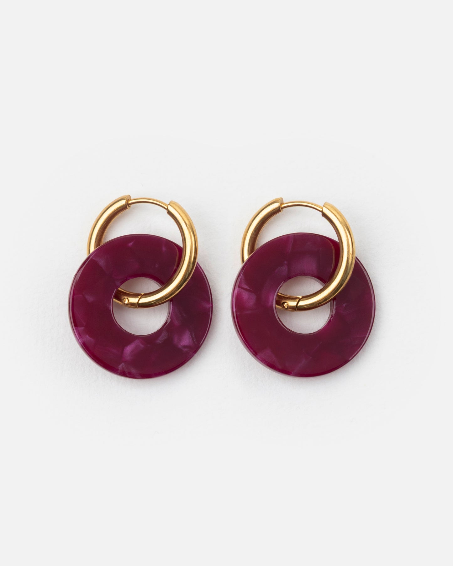 Boucles d'oreilles DONUTS - Cerise -